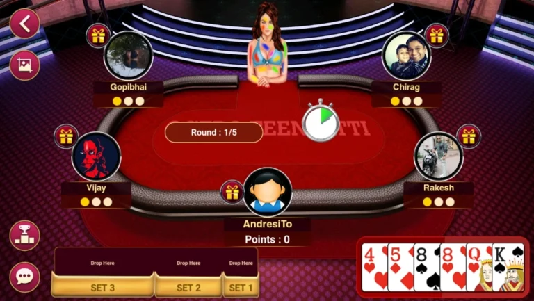 Teen Patti Octro Application Interface