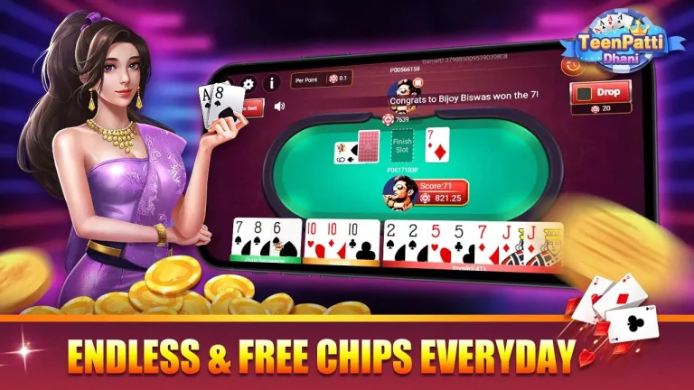Dhani Teen Patti Game Interface